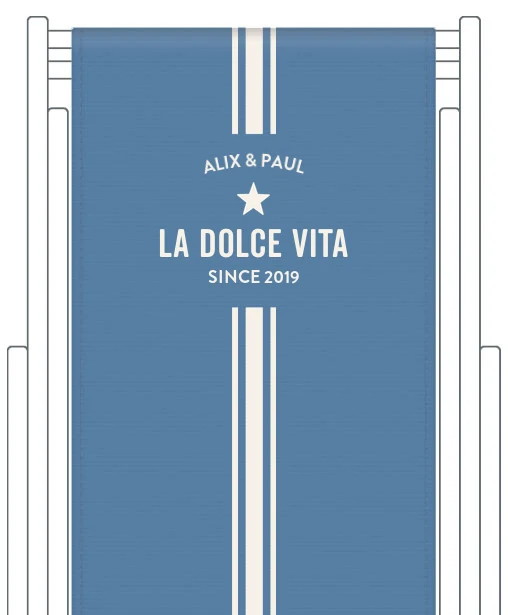 Toile de transat personnalisée Biarritz