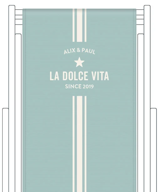 Toile de transat personnalisée Biarritz