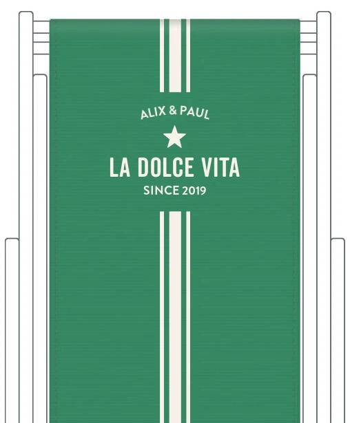 Toile de transat personnalisée Biarritz
