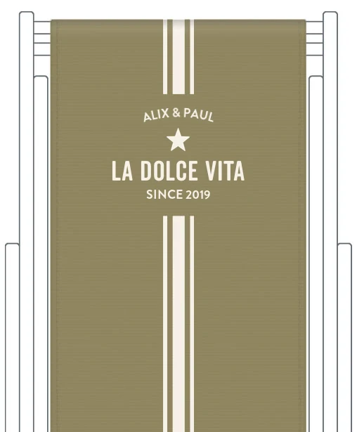 Toile de transat personnalisée Biarritz
