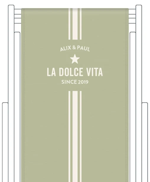 Toile de transat personnalisée Biarritz