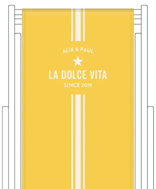 Toile de transat personnalisée Biarritz