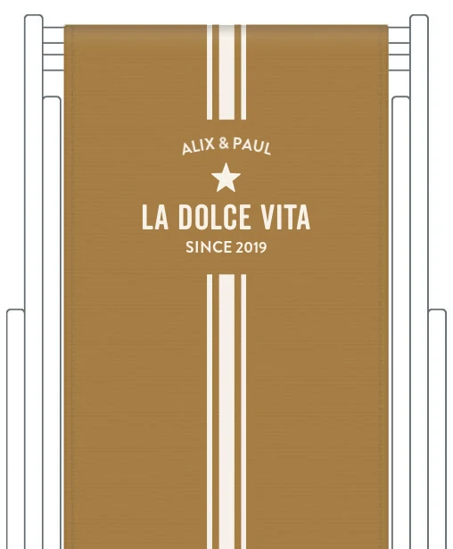 Toile de transat personnalisée Biarritz