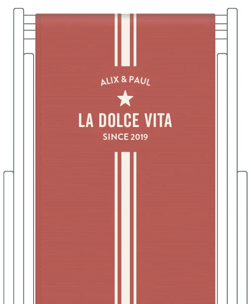 Toile de transat personnalisée Biarritz