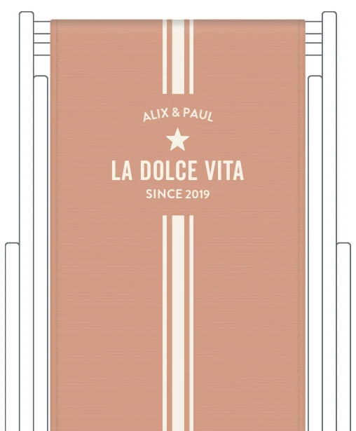 Toile de transat personnalisée Biarritz