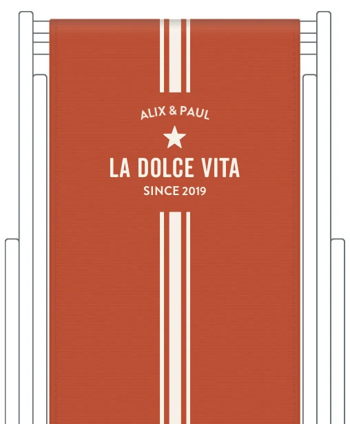Toile de transat personnalisée Biarritz