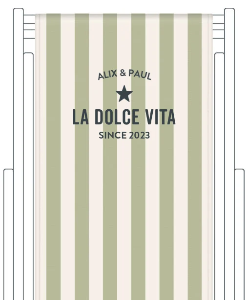 Toile de transat personnalisée Capri