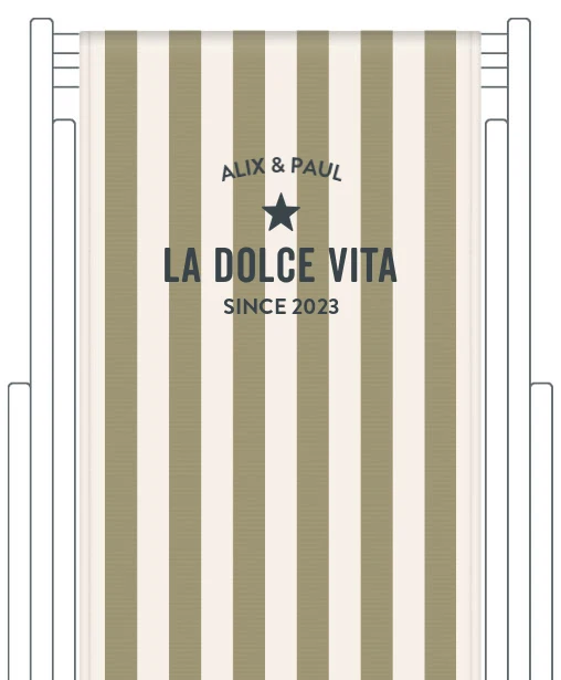 Toile de transat personnalisée Capri