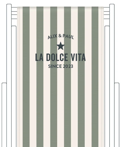 Toile de transat personnalisée Capri