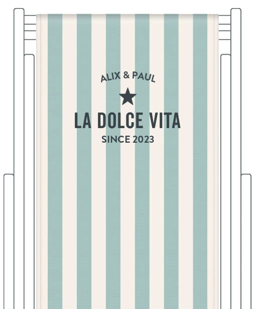 Toile de transat personnalisée Capri