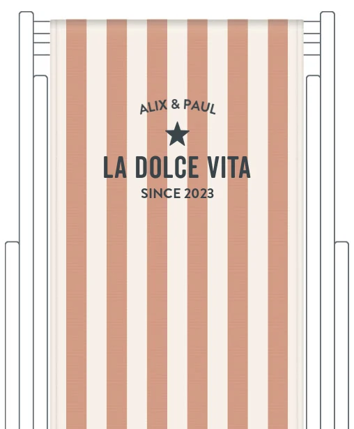Toile de transat personnalisée Capri