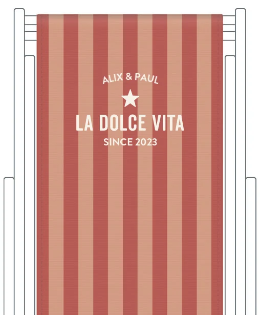 Toile de transat personnalisée Capri