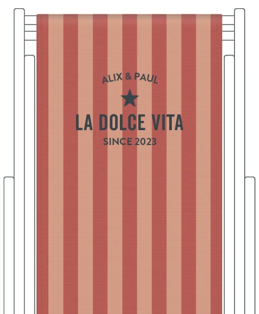 Toile de transat personnalisée Capri