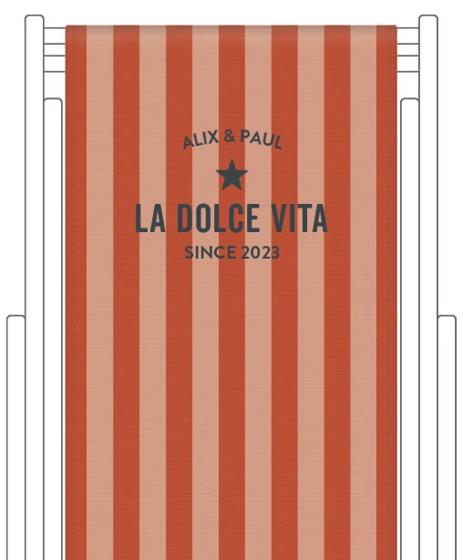 Toile de transat personnalisée Capri