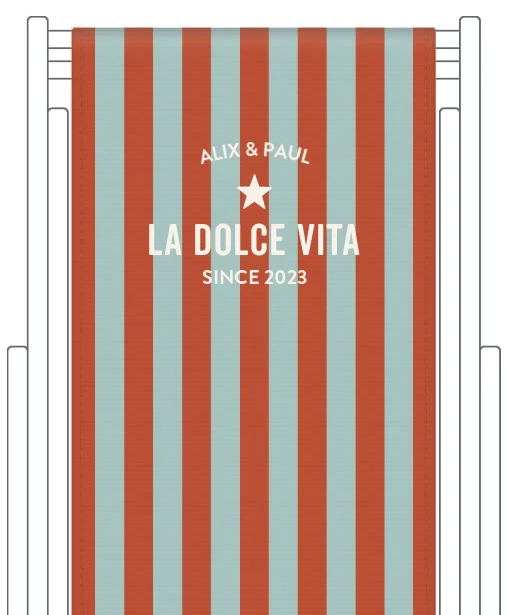 Toile de transat personnalisée Capri