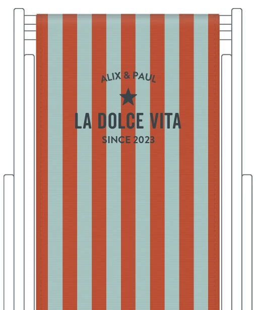 Toile de transat personnalisée Capri
