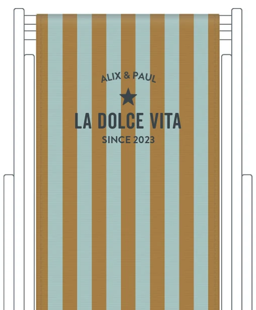 Toile de transat personnalisée Capri
