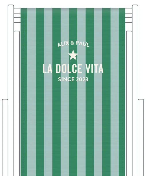 Toile de transat personnalisée Capri