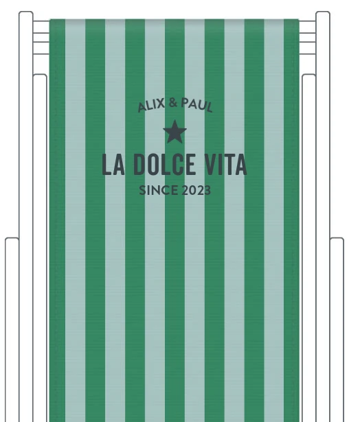 Toile de transat personnalisée Capri