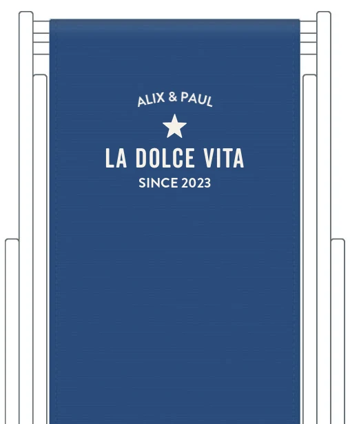 Toile de transat personnalisée Trendy
