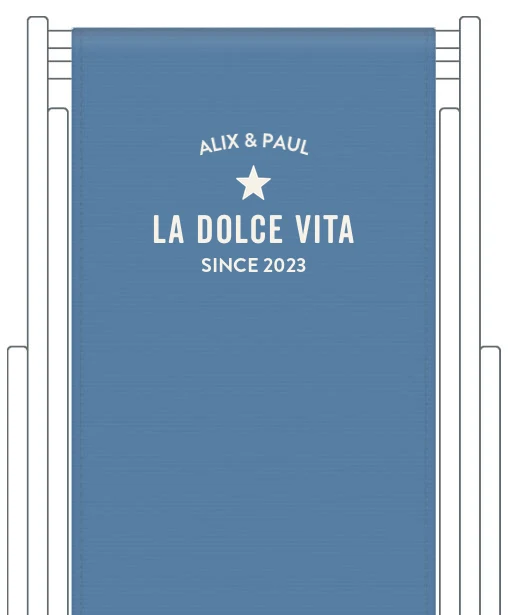 Toile de transat personnalisée Trendy