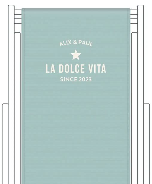 Toile de transat personnalisée Trendy