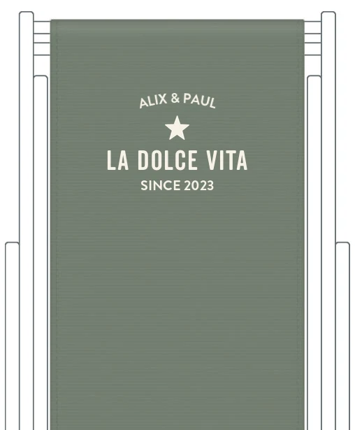 Toile de transat personnalisée Trendy