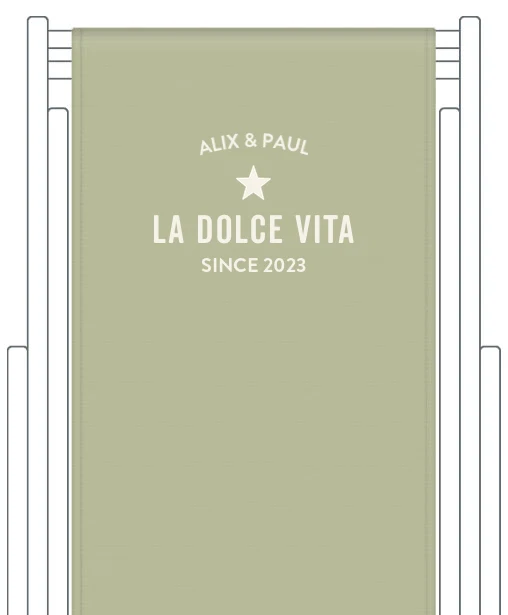 Toile de transat personnalisée Trendy