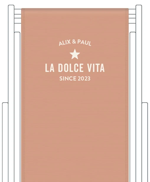 Toile de transat personnalisée Trendy