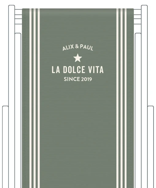 Toile de transat personnalisée Bastide
