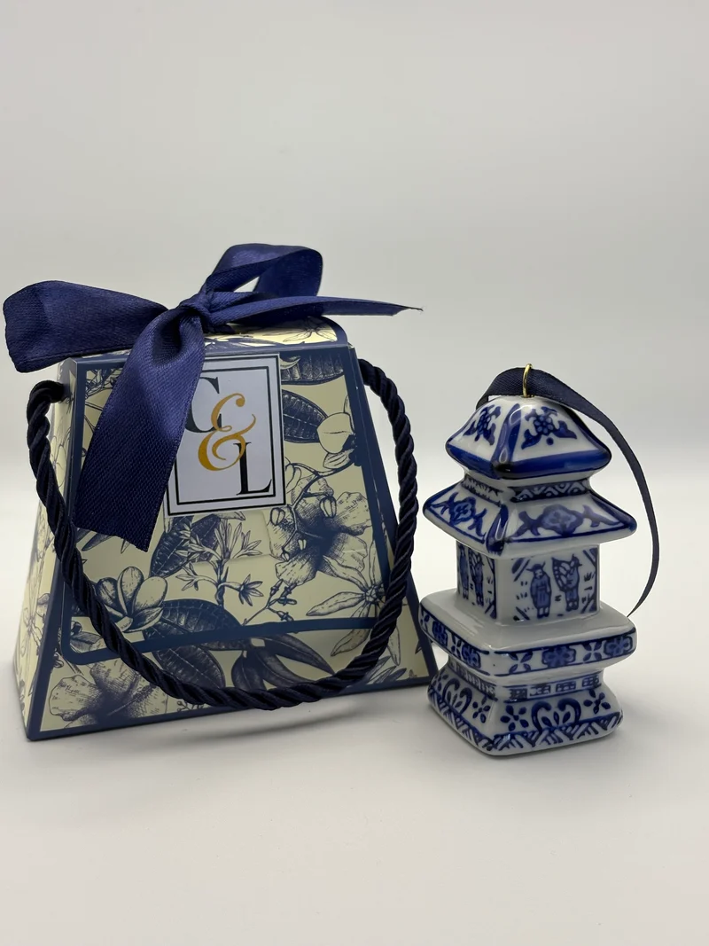 Blue & White Pagoda - Miniature