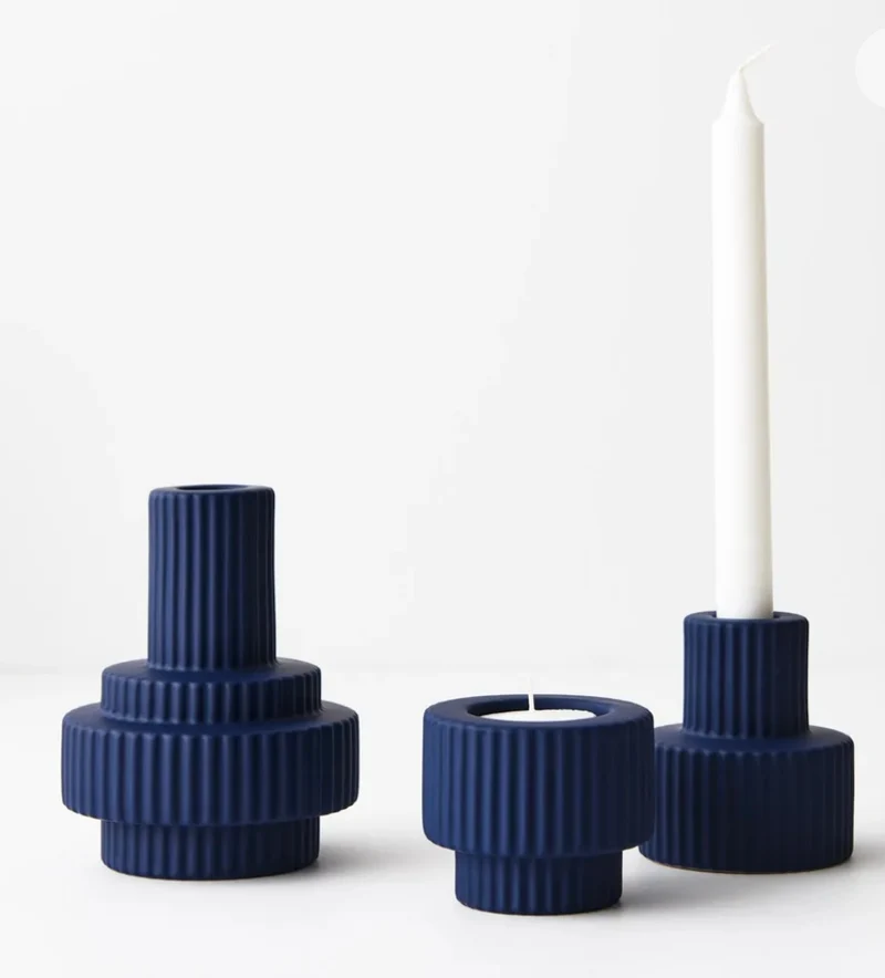 Annix Blue - Candle HolderTall