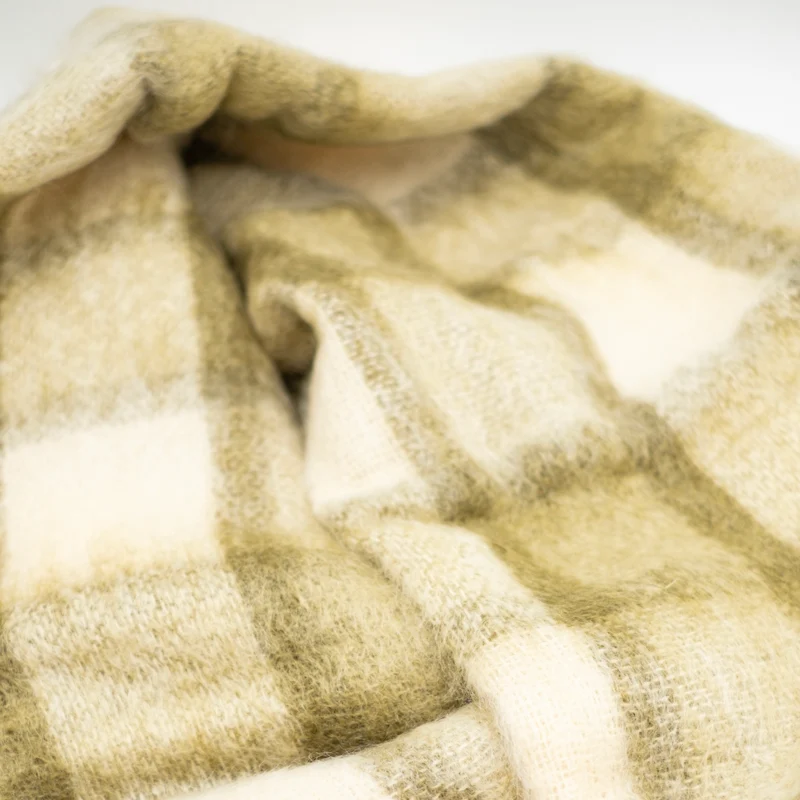 Plaid en mohair - 135 × 180 cm