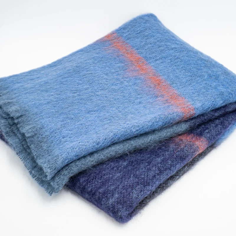 Plaid en mohair - 135 × 200 cm