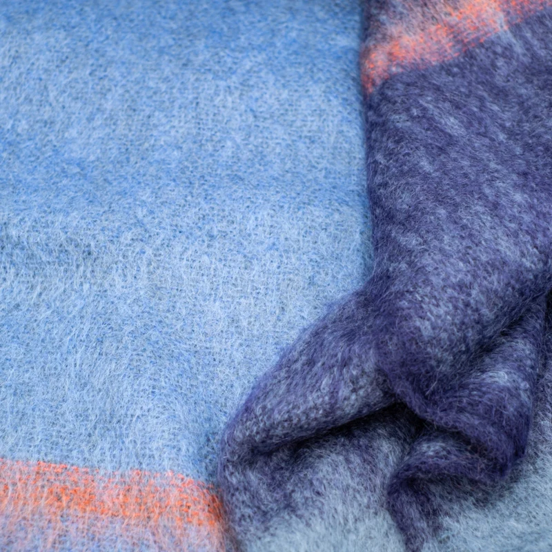 Plaid en mohair - 135 × 200 cm