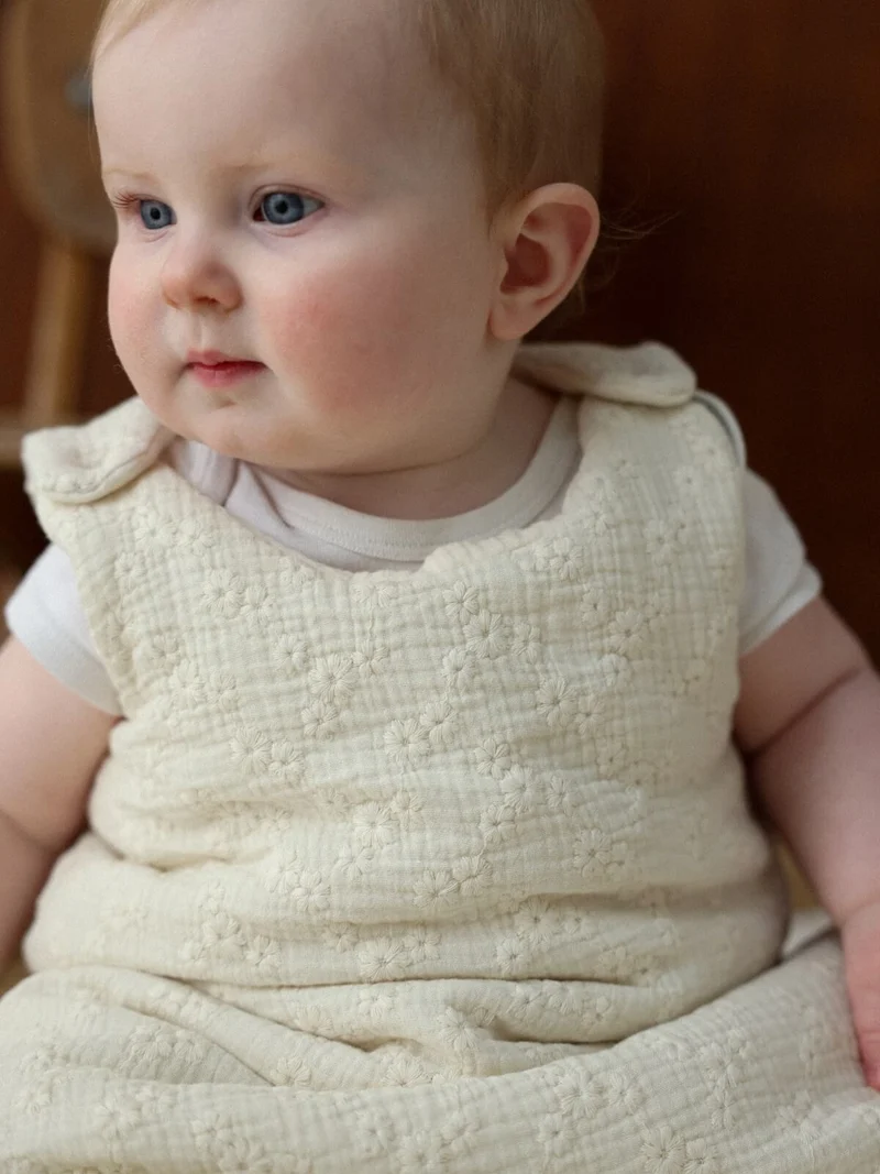 Gigoteuse gaze de coton BRODERIES ÉCRU TOG 2