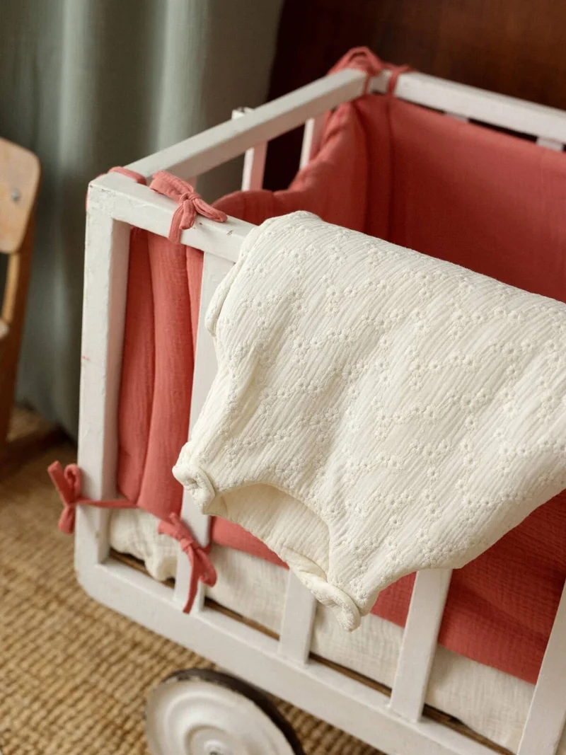 Gigoteuse gaze de coton BRODERIES ÉCRU TOG 2