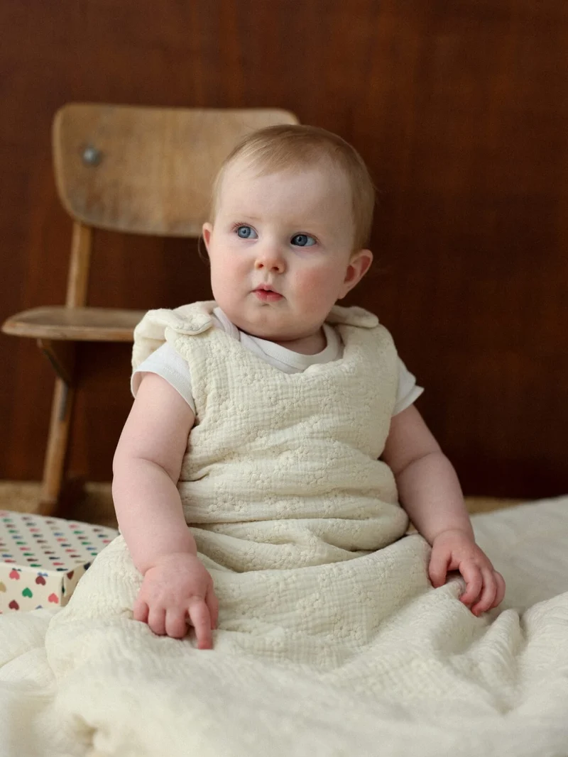 Gigoteuse gaze de coton BRODERIES ÉCRU TOG 2