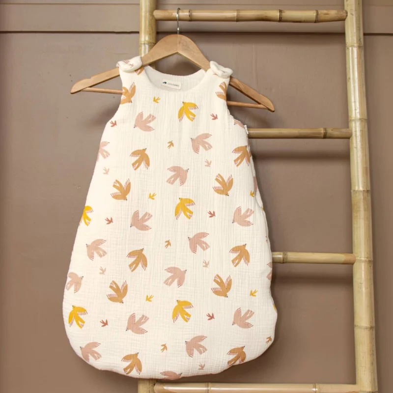 Gigoteuse gaze de coton OISEAUX TOG 2