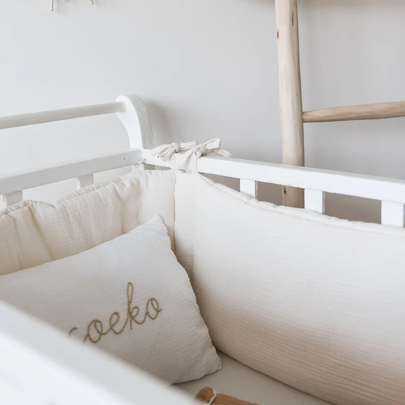 Tour de lit gaze de coton ECRU