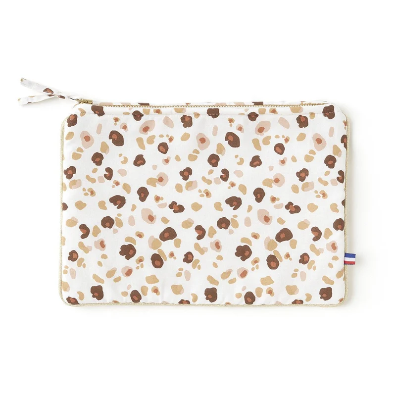 Pochette femme coton LÉOPARD