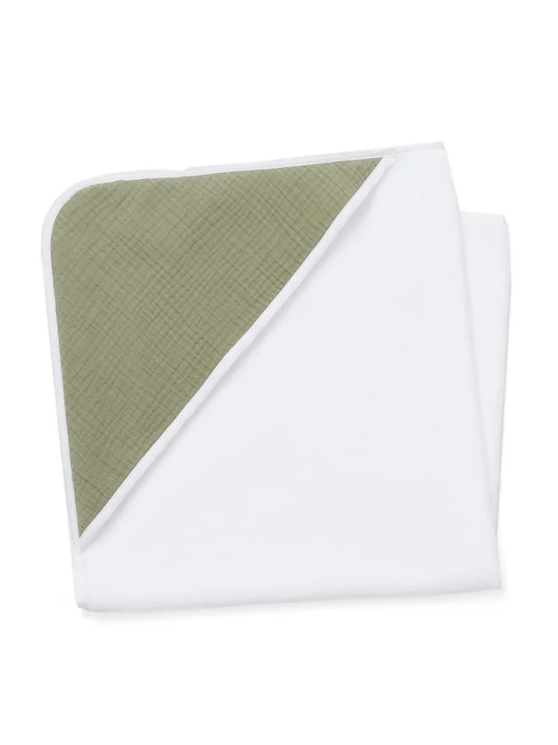 Cape de bain personnalisée VERT SAUGE