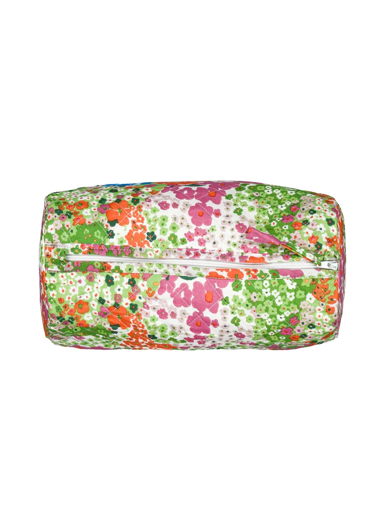 Trousse de toilette matelassée ronde