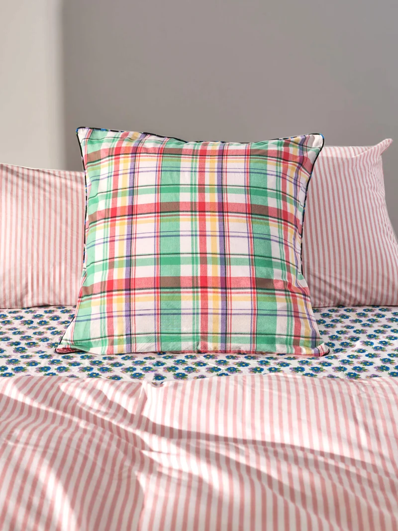 Housse de coussin réversible