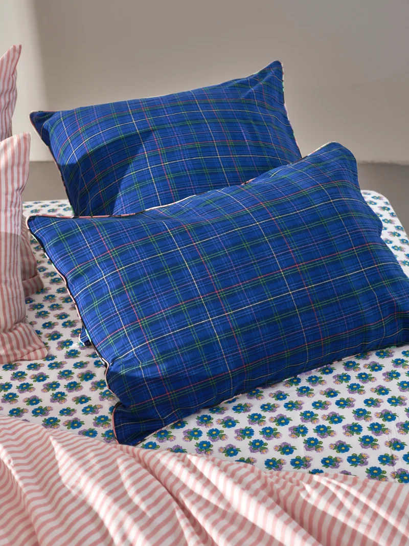 Housse de coussin réversible