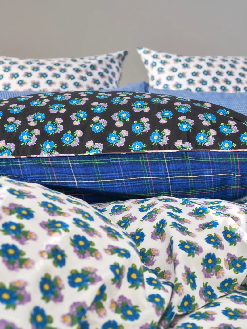 Housse de coussin réversible
