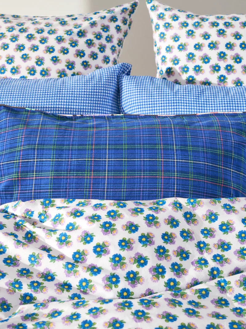 Housse de coussin réversible