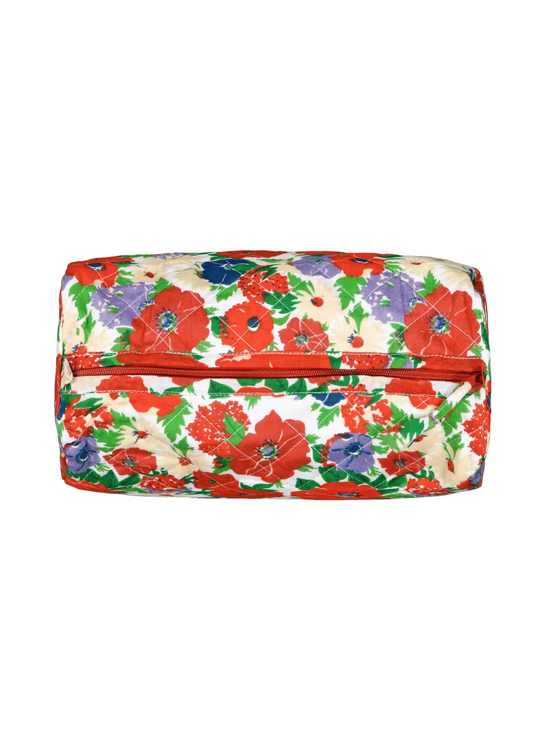 Trousse de toilette matelassée ronde