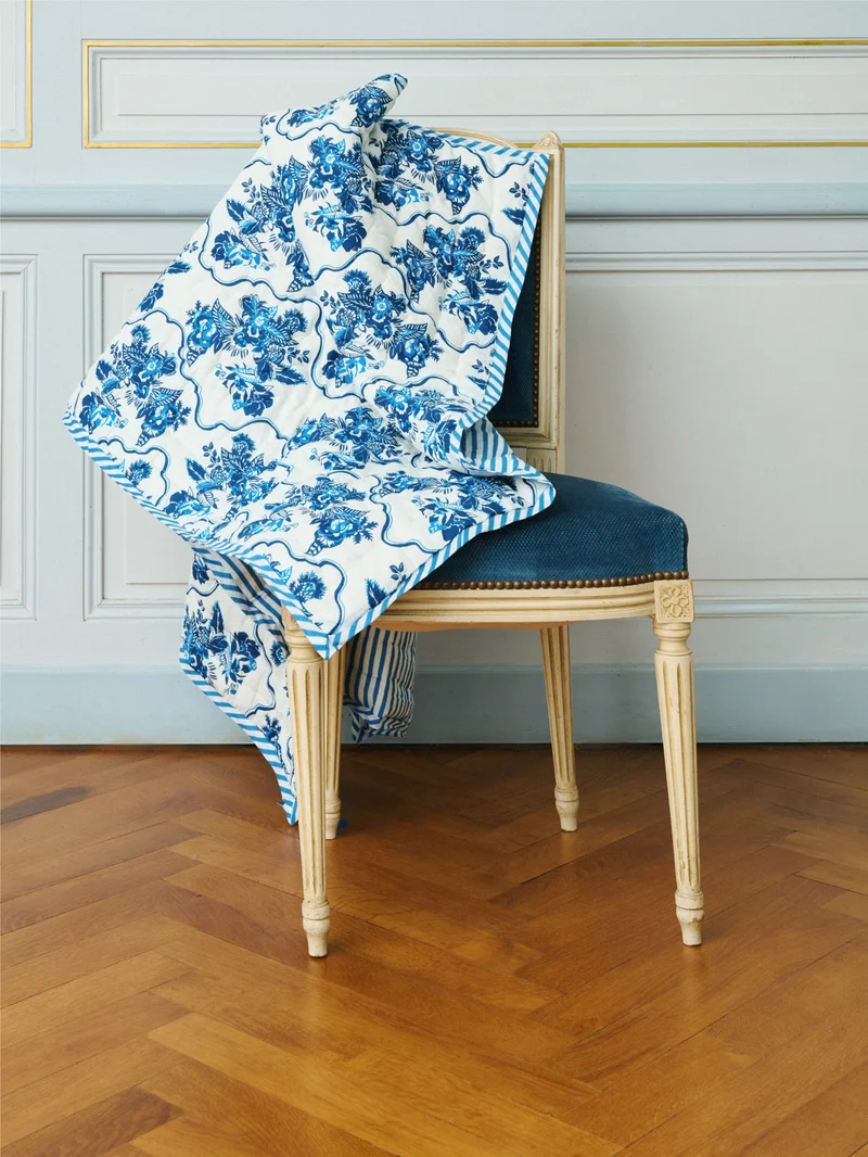Plaid matelassé réversible