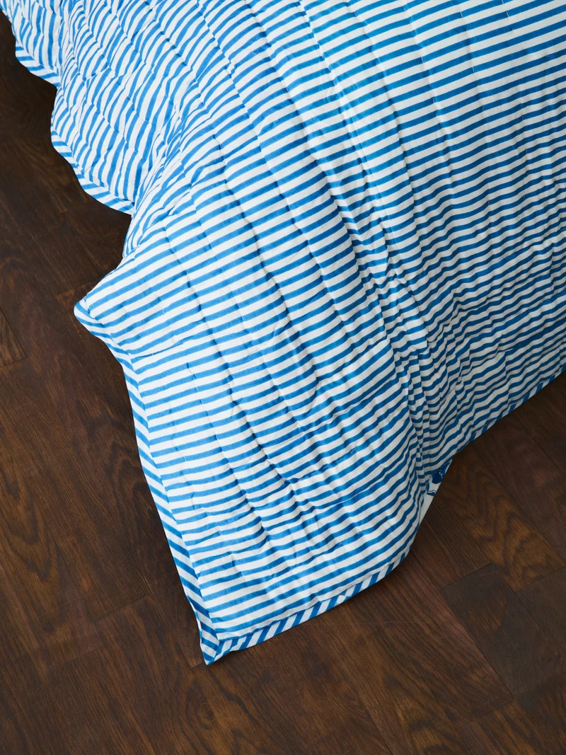 Plaid matelassé réversible